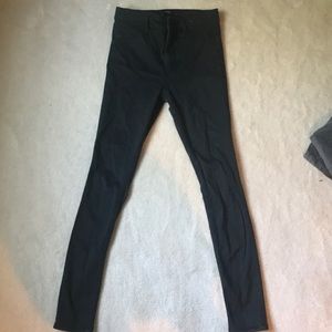 Abercrombie black high waisted jeggings size 2